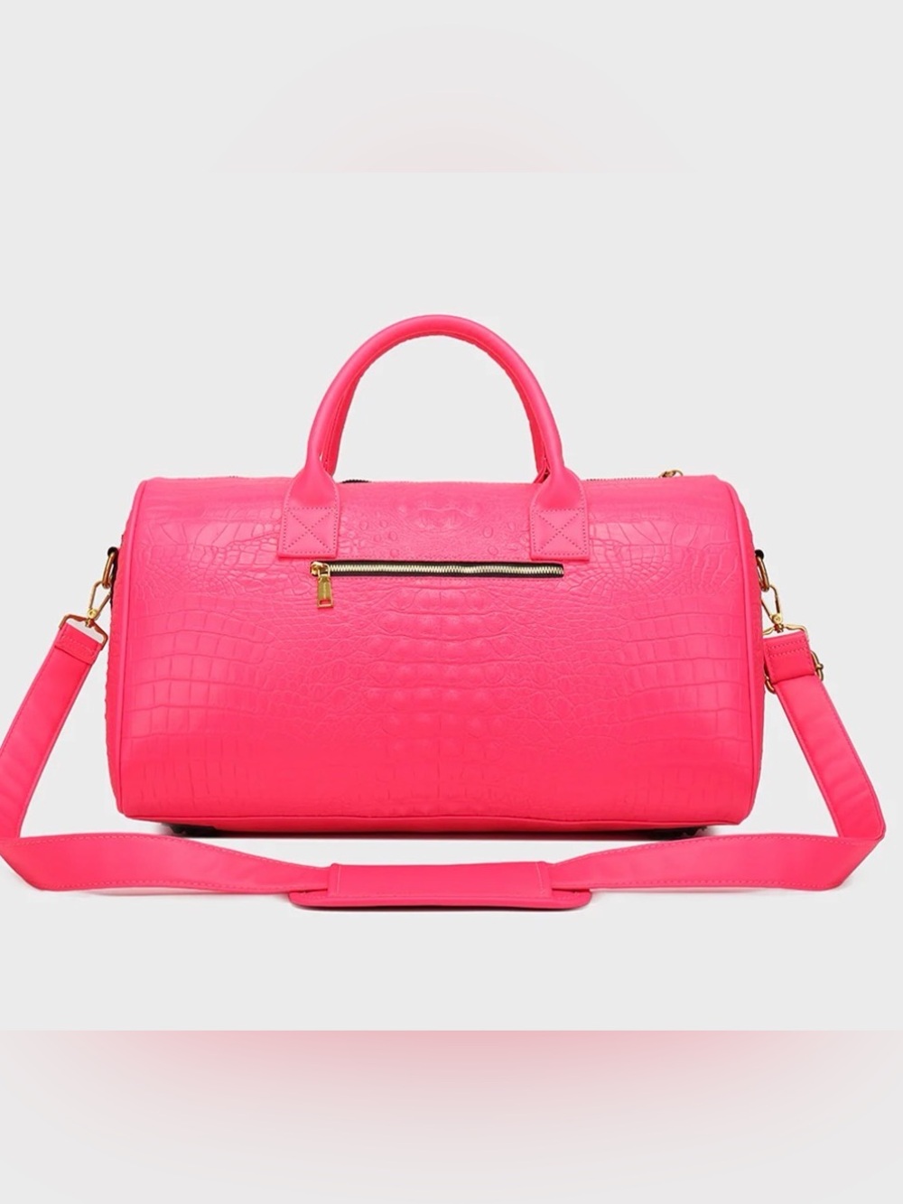 Neon Pink Statement Weekend Travel Set - 2 pieces (Tote N Carry)